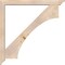 Ekena Millwork Westlake Traditional Smooth Bracket w/ Offset Brace, Douglas Fir, 5 1/2"W x 48"D x 48"H BKT0604X48X48WTL01SDF - alternate 2